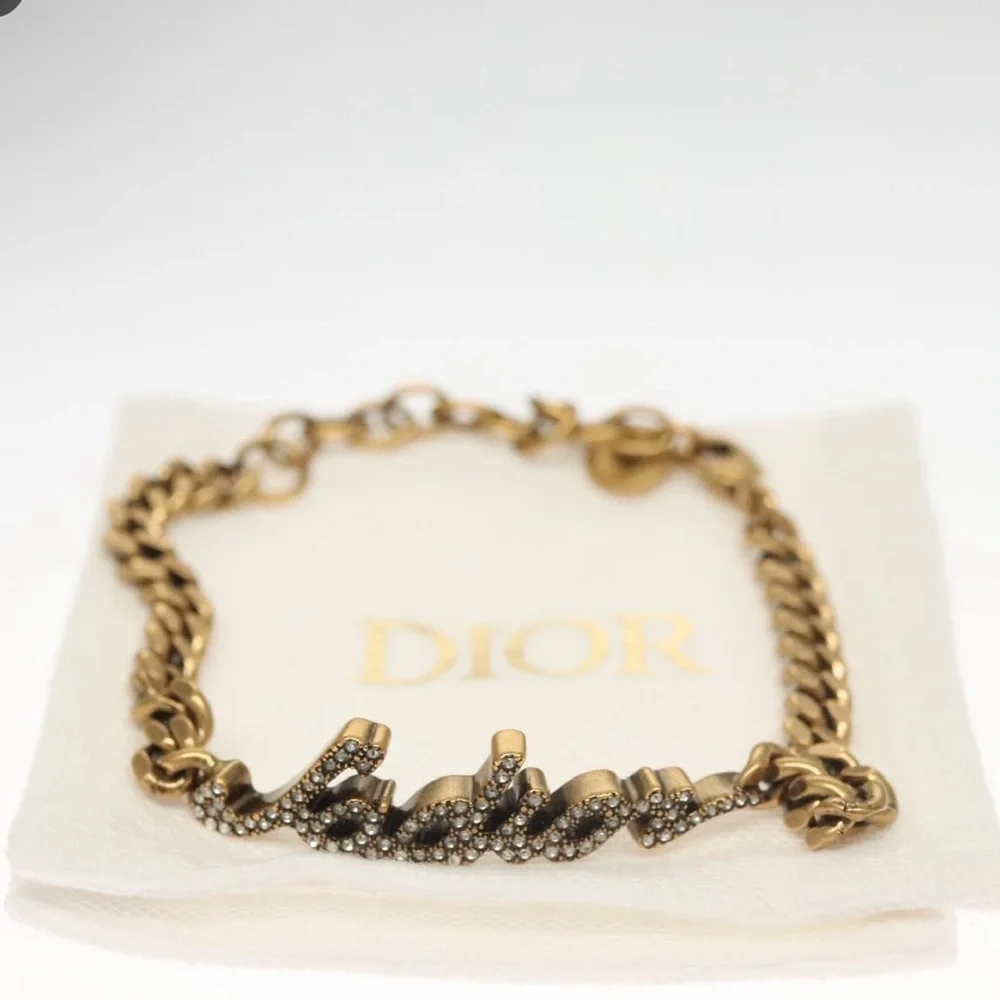 Christian Dior Bracelet brass hardware with Dior dust bag - Picture 8 of 8